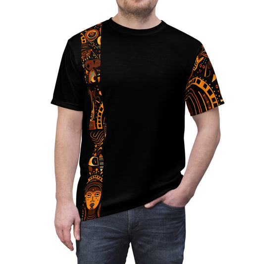 T-shirt Homme "Black Édition" - Motif Wax, Warrior