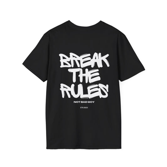 Tee-Shirt pour elle ou lui , break the rules, black and white edition