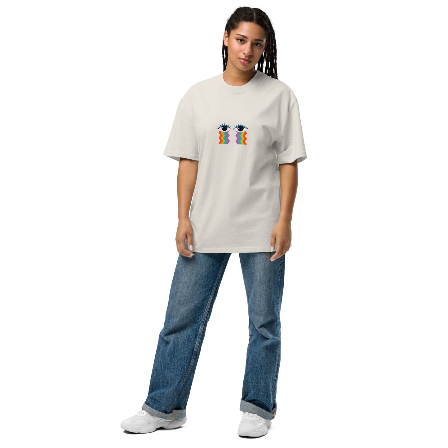 T-shirt Femme - Les Yeux Arc-En-Ciel