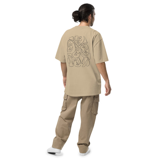 T-shirt Homme Oversize - "Line Art"